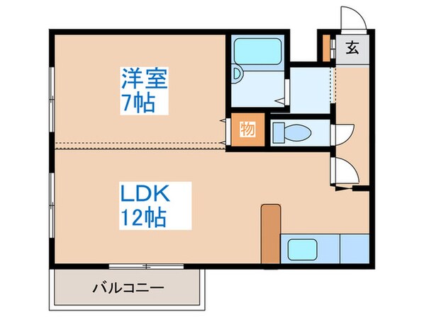 プリンスプラザ山鼻の物件間取画像